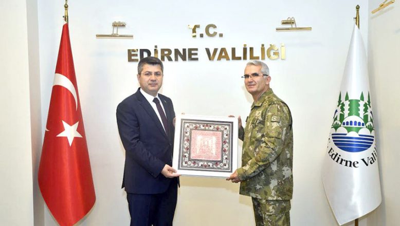 1. Ordu Komutanı Orgeneral Sivri, Edirne Valisi Kırbıyık’ı ziyaret etti