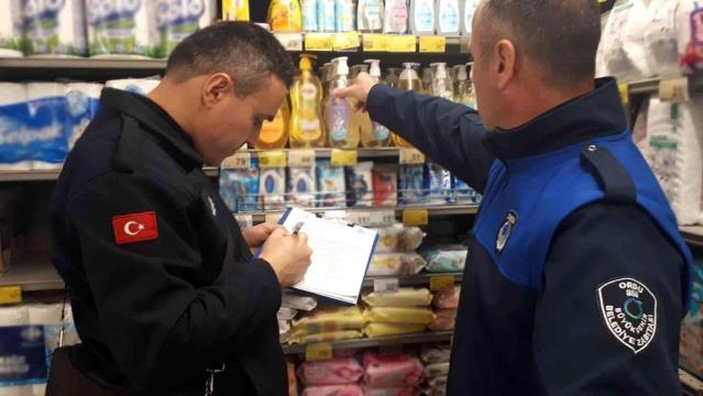 Ordu’da marketlerde “fahiş fiyat” denetimi sürdürülüyor