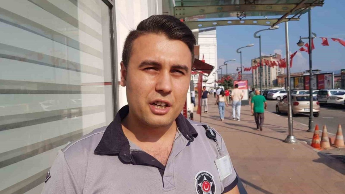 Karabük’te bir kadını gasp etmeye çalışan şahıs belediyenin güvenlik görevlisi tarafından engellendi