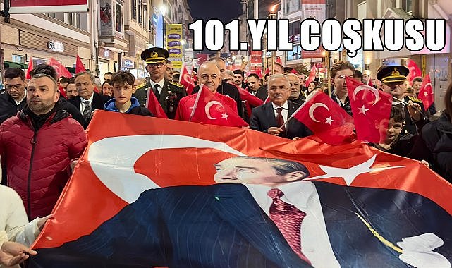 Ordu'da Coşkulu 101. Yıl Yürüyüşü