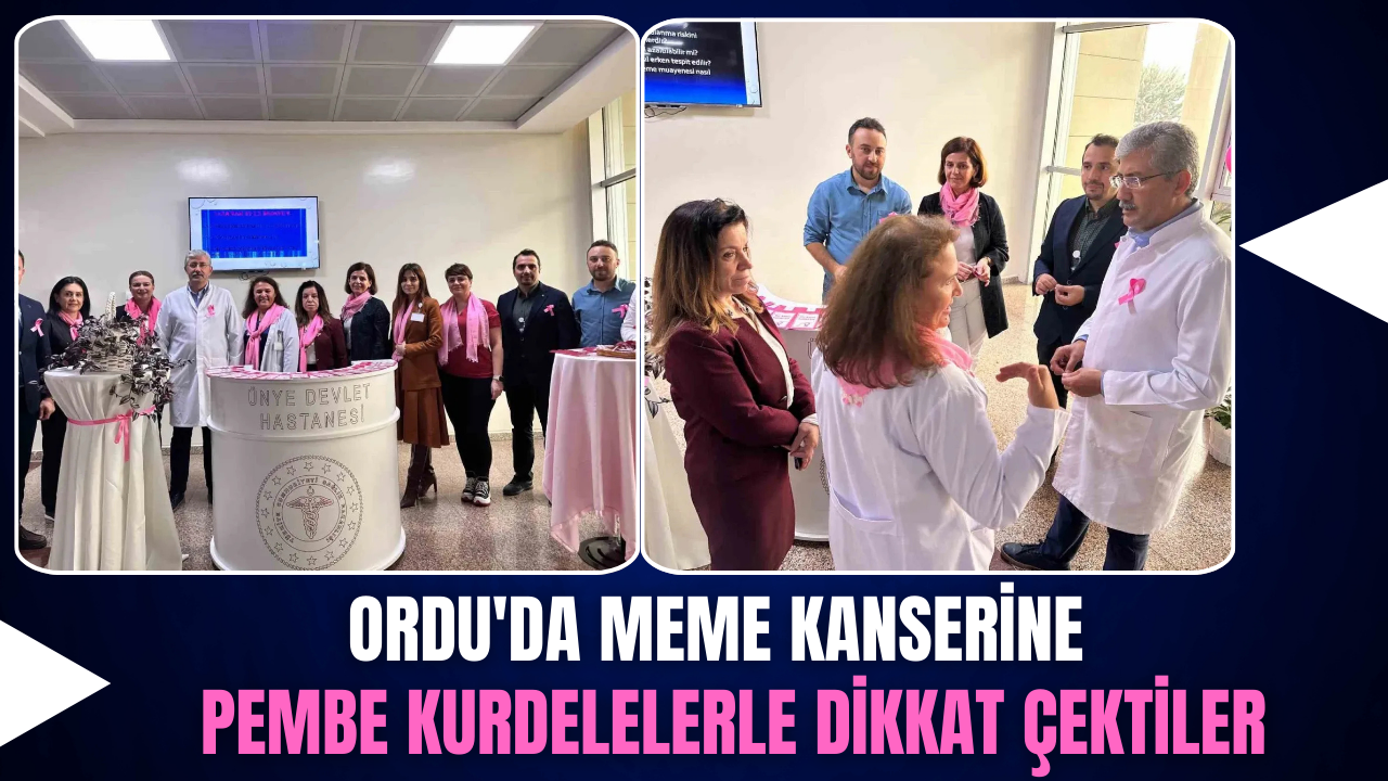 Ordu’da Meme Kanserine Pembe Kurdelelerle Dikkat Çektiler – Ordu Olay Gazetesi