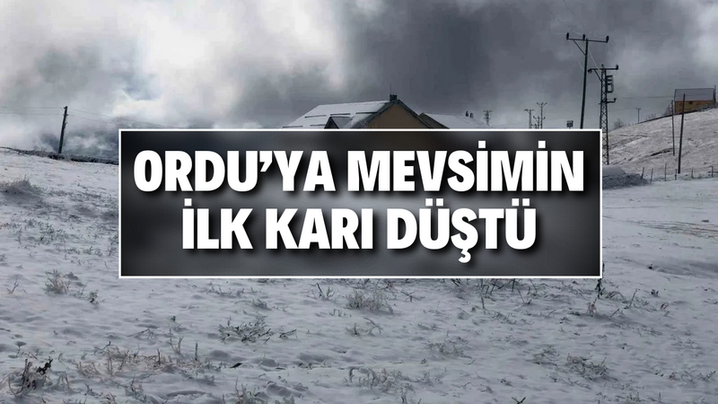 Ordu’ya Mevsimin İlk Karı Düştü – Ordu Olay Gazetesi