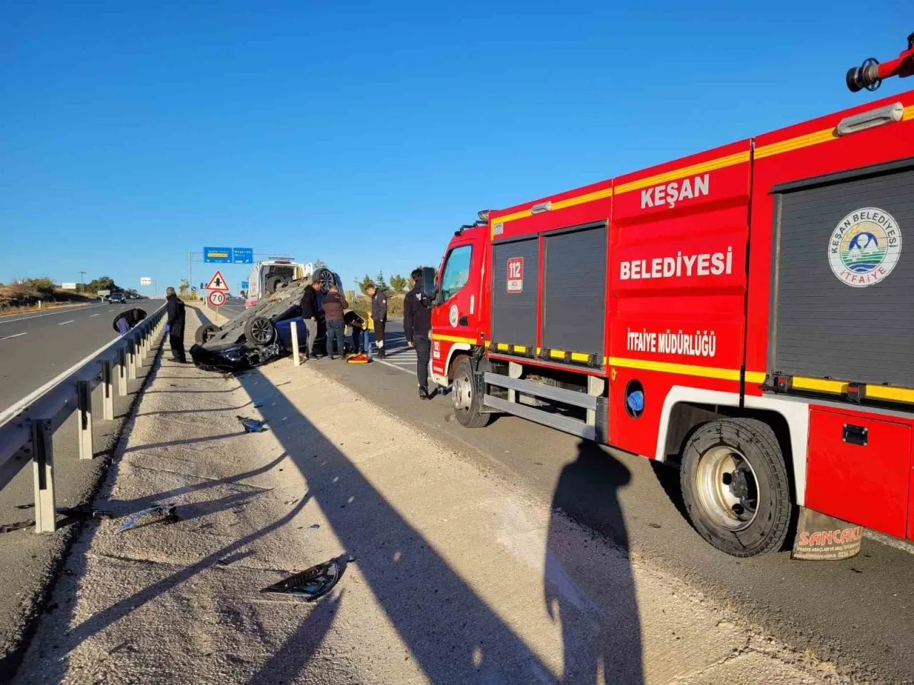 Kazaya bakmak için yavaşlayan ticari araca otomobil çarptı: 1 yaralı – Ordu Olay Gazetesi