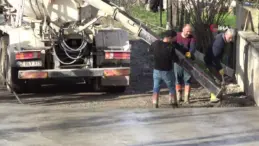 Ordu’da Beton Yol Çalışmaları Hız Kesmeden Devam Ediyor