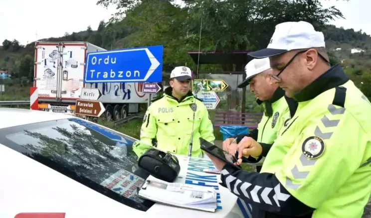 Ordu’da Trafik Denetimleri Sürüyor